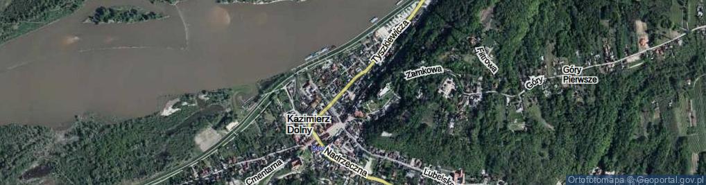 Zdjęcie satelitarne Podzamcze ul.